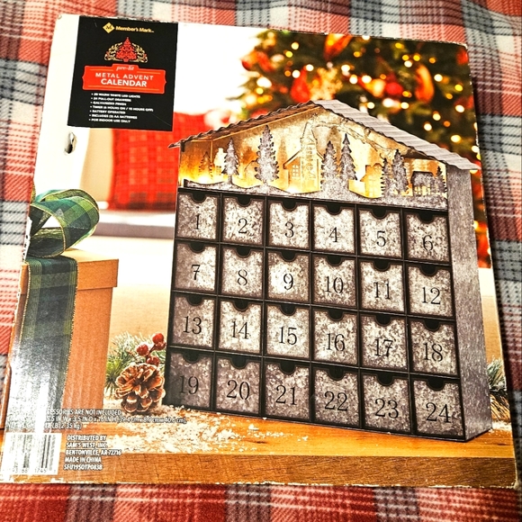 Members Mark Other - Members Mark Pre-Lit Metal Advent Calendar
